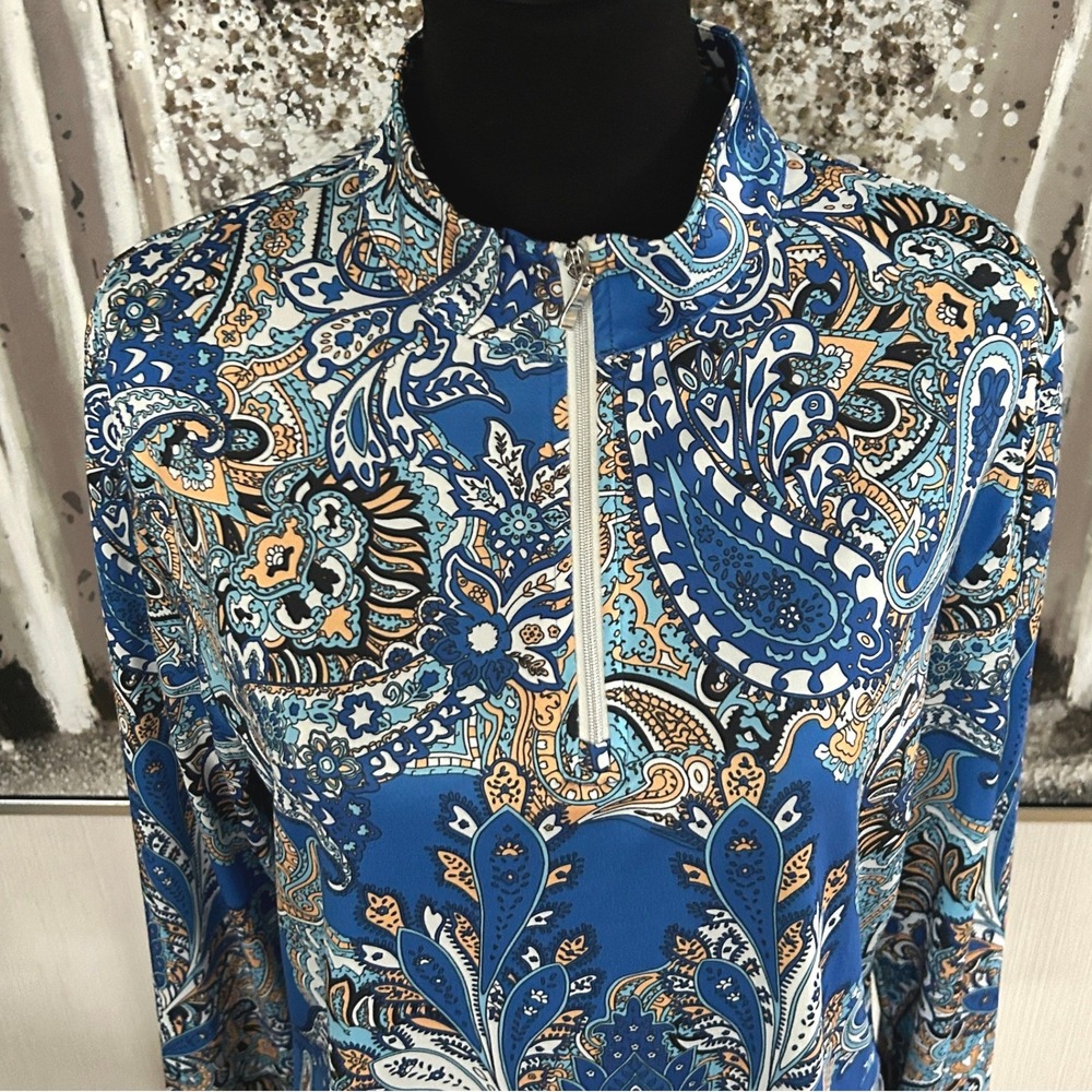 ACEGOLFS Women's Dark Blue Pretty Feminine Pullover UPF50+ - Size XL - Picture 3 of 9